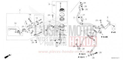 MAITRE-CYLINDRE DE FREIN AVANT CYLINDRE (CBR1000SP) CBR1000SPR de 2024